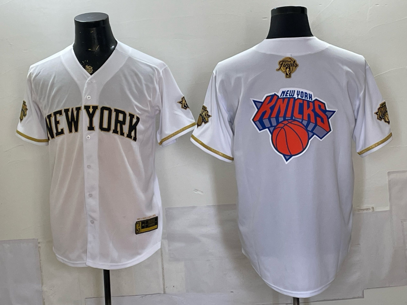 Men New York Knicks blank white 2026 Nike NBA jersey 06250011